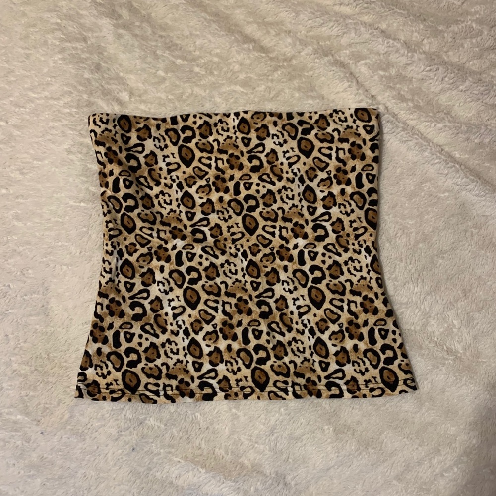 Cheetah print tube top